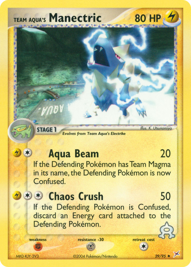 Team Magma & Team Aqua Manectric [Reverse Holo] Pokémon card